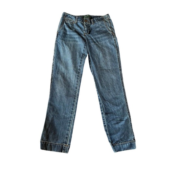 Lauren Jeans Co. Denim - LRL Lauren Jeans Co Ralph Lauren Regular Wash Denim Straight Leg Jeans 4 Petite